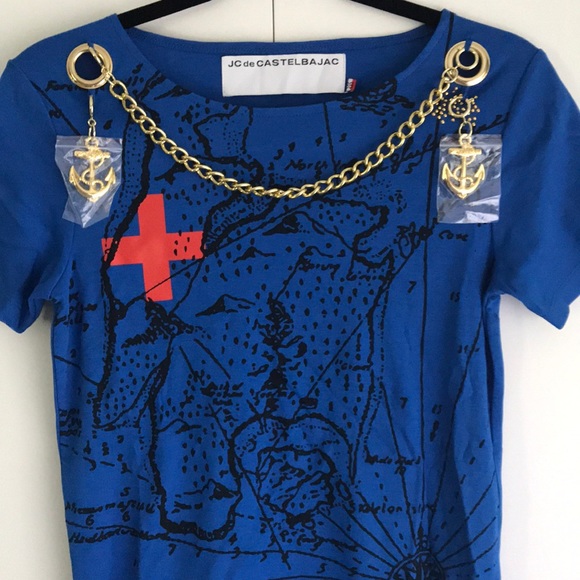 New JC de Castelbajac T-shirt sz38 Italian. S US - Picture 2 of 6